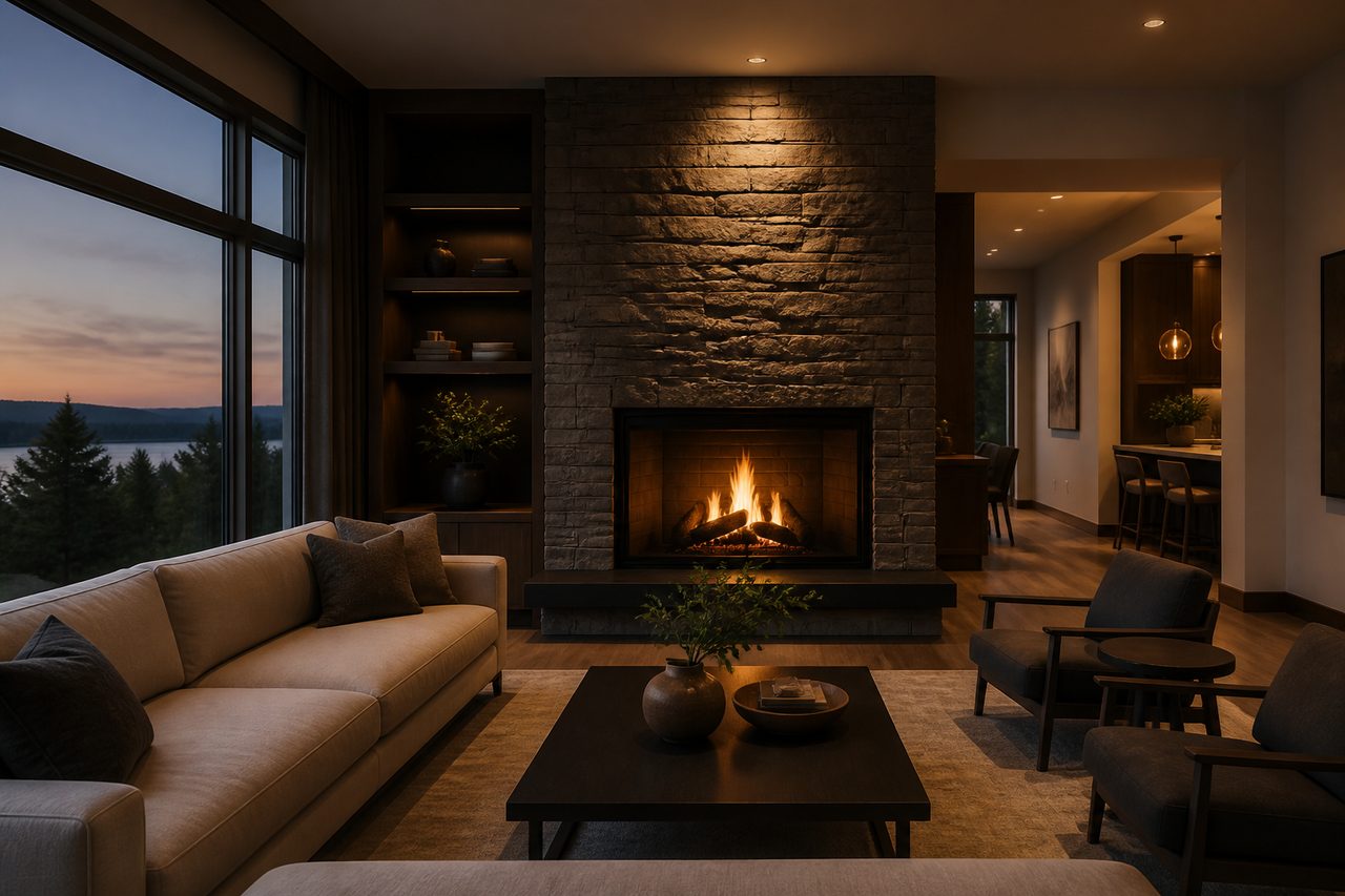 Fireplace living room — input still